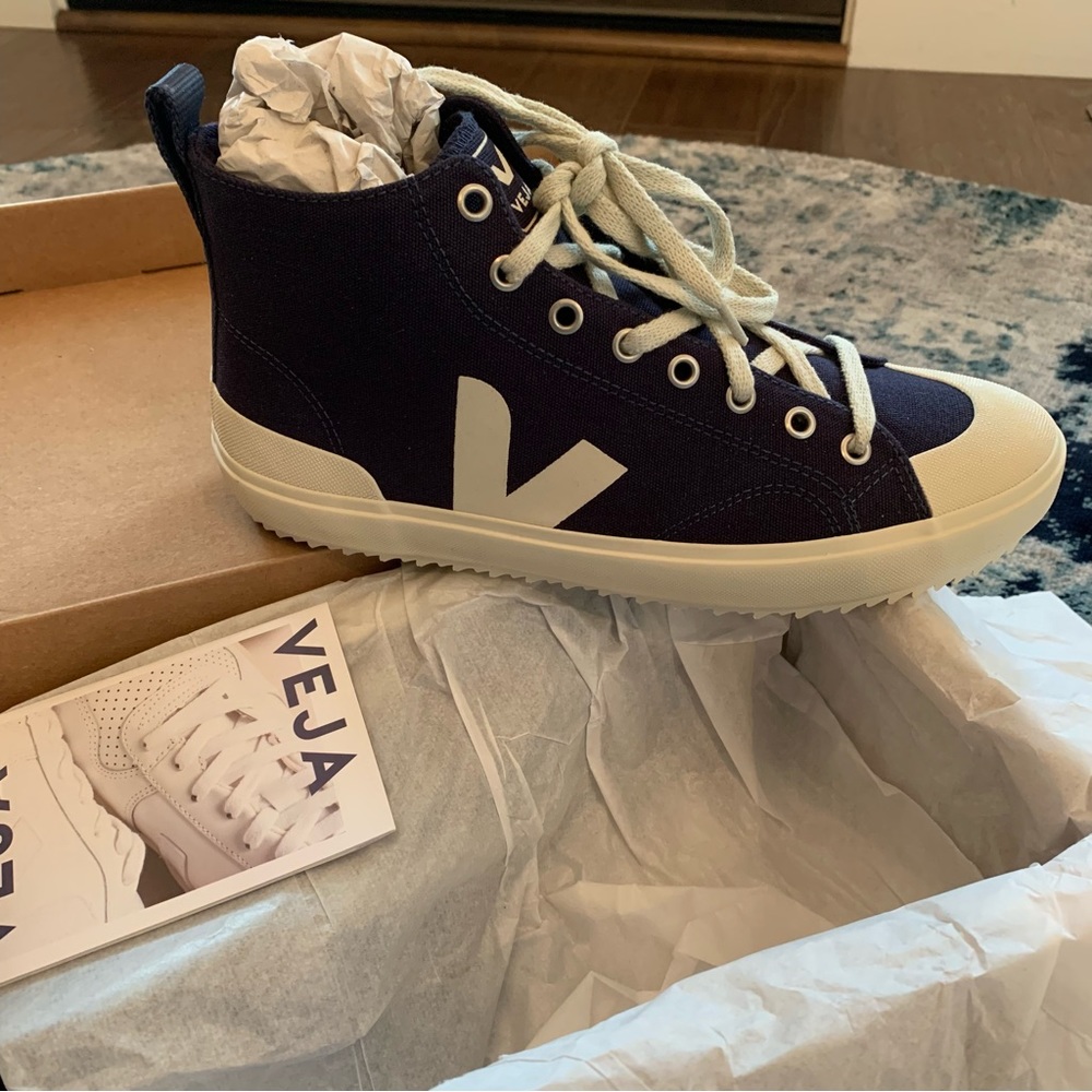 Brand New Veja Blue High Tops